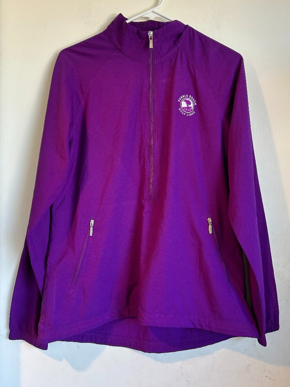 Pebble Beach - Purple Windbreaker Golf Top